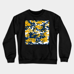 Blue & Gold Digital Camo Crewneck Sweatshirt